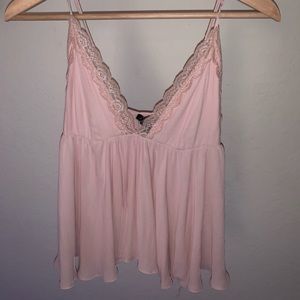 Pink lace top